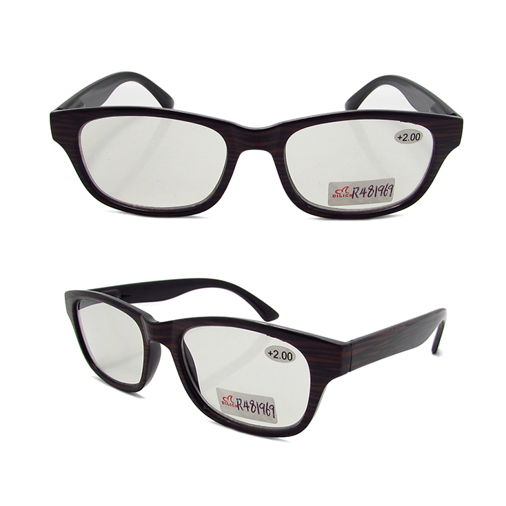 Photochromic outdoor reading sunglasses made of imitation wood