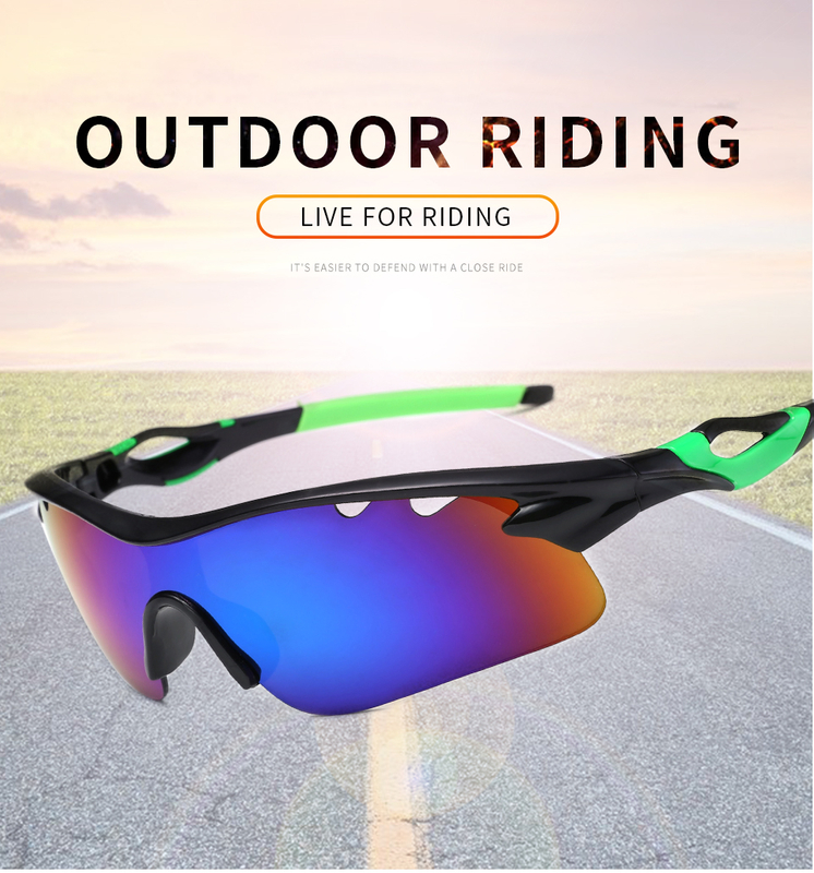 Fashion Men Women Custom Windproof Sports Eyewear Cycling Sunglasses UV400 Sports Sunglasses Glasses For Sport