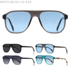 New Arrival Eco Friendly Acetate Sun Glasses Custom Logo Polarized Shades Acetate Pilot Sunglasses for men