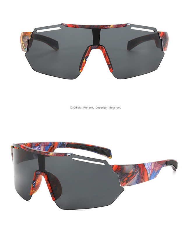 Half Frame Colorful Design Polarized Cycling Sports Sunglasses