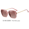 DILICN New Magnetic Clip Glasses, Polarized Lenses, Anti-Blue Light Glasses Fashion Glasses TR and Metal Materiale 95319 large frame rectangle 