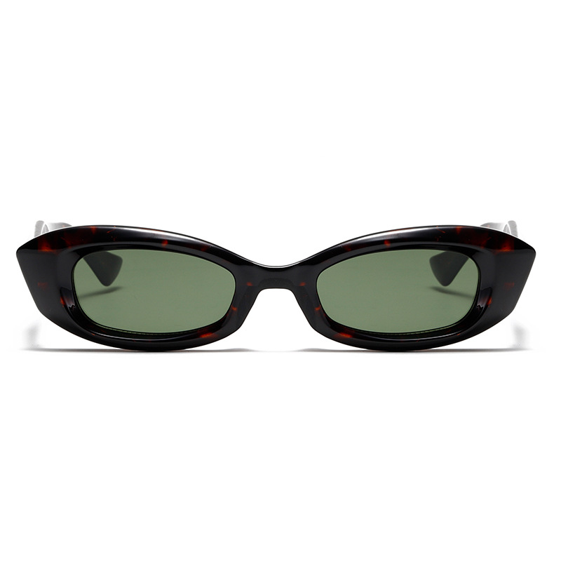 Fashion 2024 Vintage Oval Cat Eye Travel Shades Sunglasses