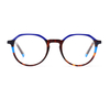 DILICN new acetate fiber optical frame women's round frame colorful fashion frame LM2301