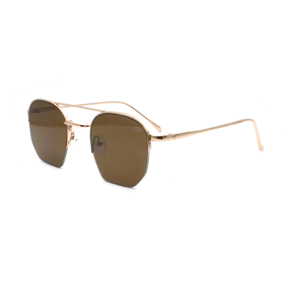 Wholesale China 2022 New Square Frame Vintage Metal Men and Women Fashion Sunglasses