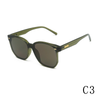 2024 new square frame UV protection rivet TR90+PC men's and women's sunglasses