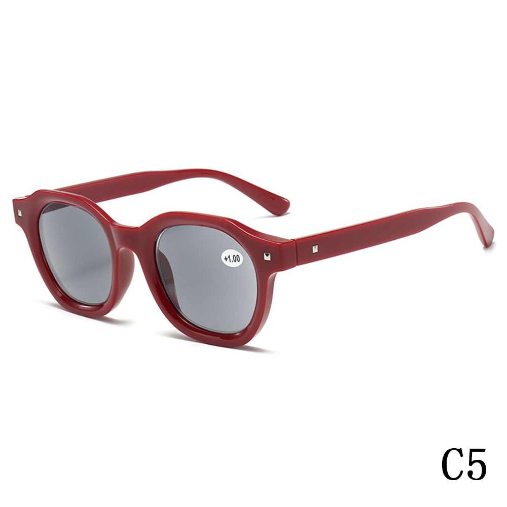 2024 New retro rice nail art anti-blue reading glasses anti-ultraviolet driving men's and women's reading glasses sunglasses