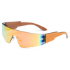 Superhot Eyewear Fashion Cyberpunk New Futuristic Wrap Around Y2K One Piece Lens Rimless Sport Sunglasses