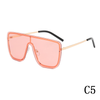 One-piece personality large frame one-piece internet celebrity trend couple sun visor glasses men's and women's sunglasses