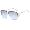 Square sunglasses fashionable sunglasses European and American retro half frame
