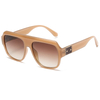 2025 New Luxury Fashion Square Frame Sunglasses Women's Trend Street Photography Classic UV400 Black Sunglasses