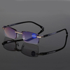 Anti Blue Light Blocking cheap Rimless Reading Glasses Women Men Square Frameless Presbyopic Glasses