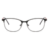 2 In1 Square Magnet Clip On Sunglasses Men Optical Prescription Eyeglasses