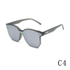 2024 new square frame UV protection rivet TR90+PC men's and women's sunglasses