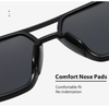 Retro Oversized Polarized Sunglasses for Women and Men Vintage Shades UV400 Classic Large Metal Sunglasses