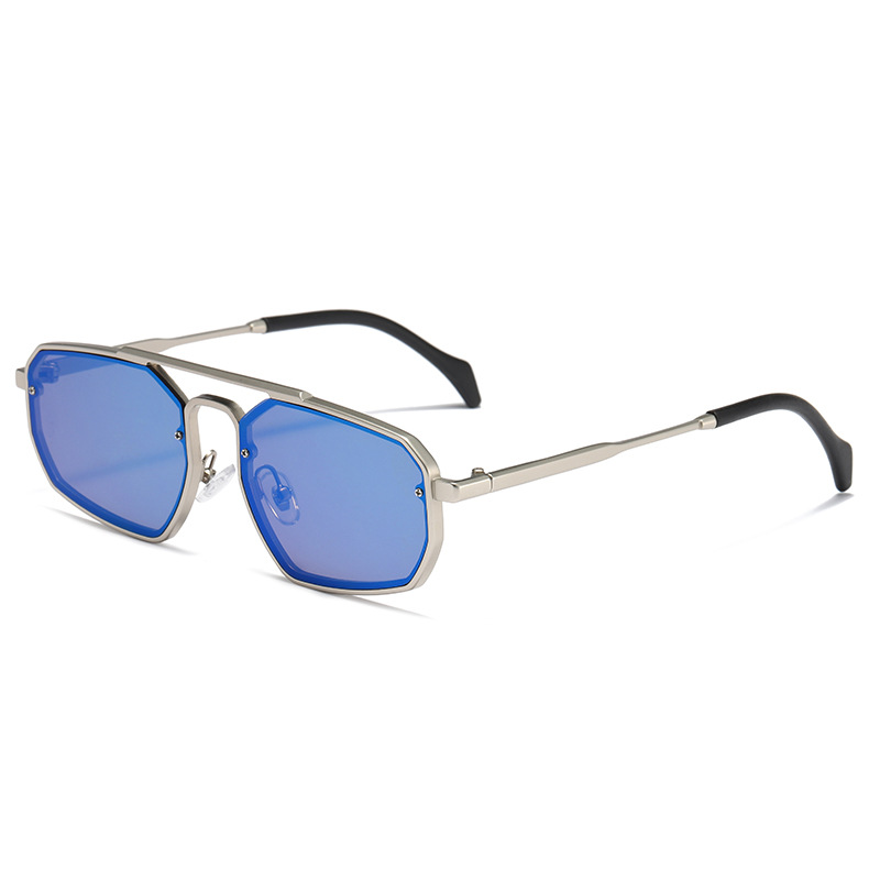 Vintage Metal Punk Men Women Sunglasses gafas de sol hombre Trendy Irregular Steampunk Shades Sun Glasses UV400