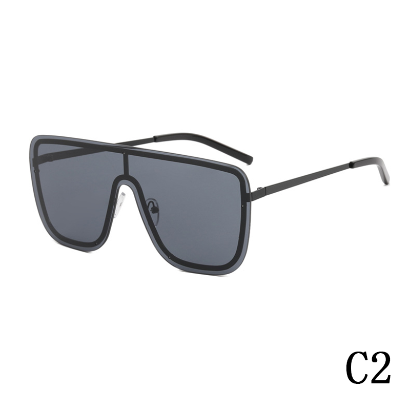 One-piece personality large frame one-piece internet celebrity trend couple sun visor glasses men's and women's sunglasses