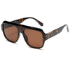 2025 New Luxury Fashion Square Frame Sunglasses Women's Trend Street Photography Classic UV400 Black Sunglasses