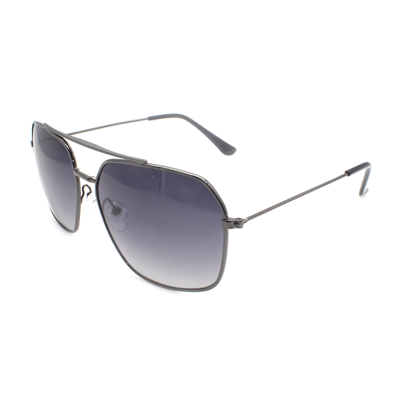 2022 Cool Design Men Square Pilot Decoration Glasses UV400 Eye Protect Sunglasses