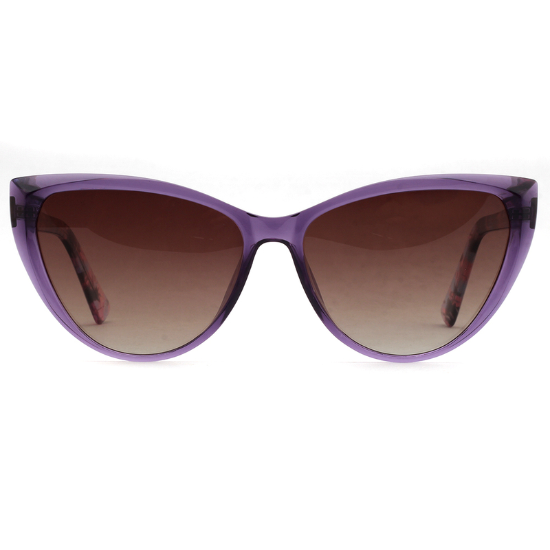 High End Ladies Classic Women Vintage Cat Eye Tac Polarized Lens Acetate Sunglasses