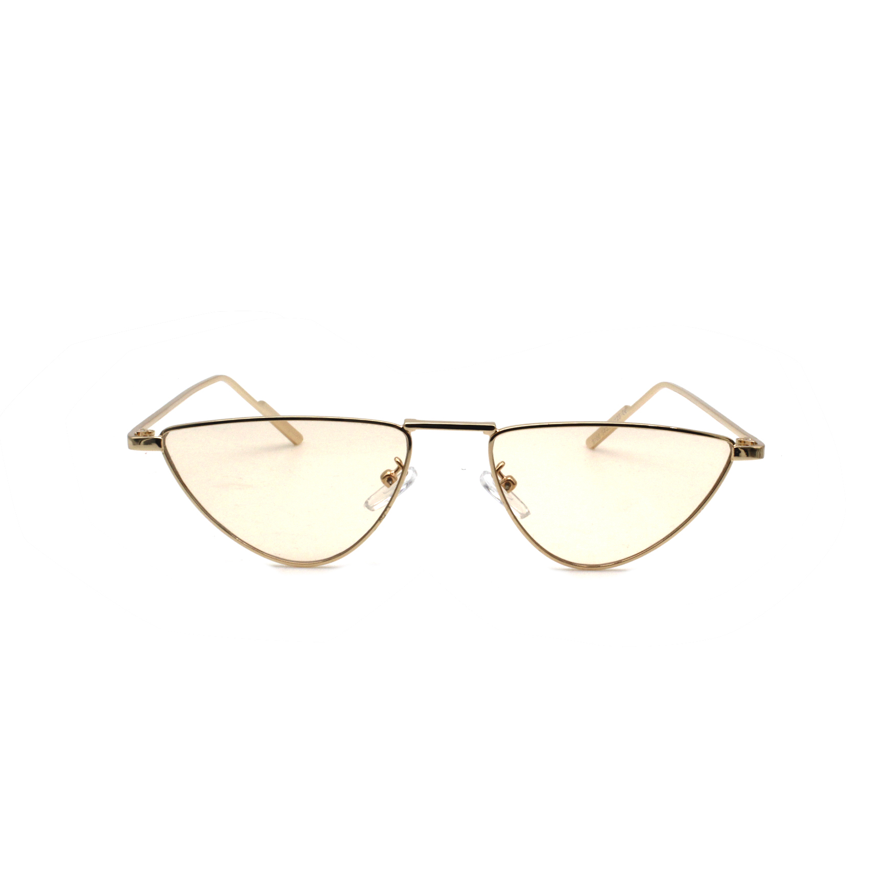 New Fashion Round Classic Metal Trilateral Frame Sunglasses Unisex Cheap Discount Wholesale Retro Sun Glasses