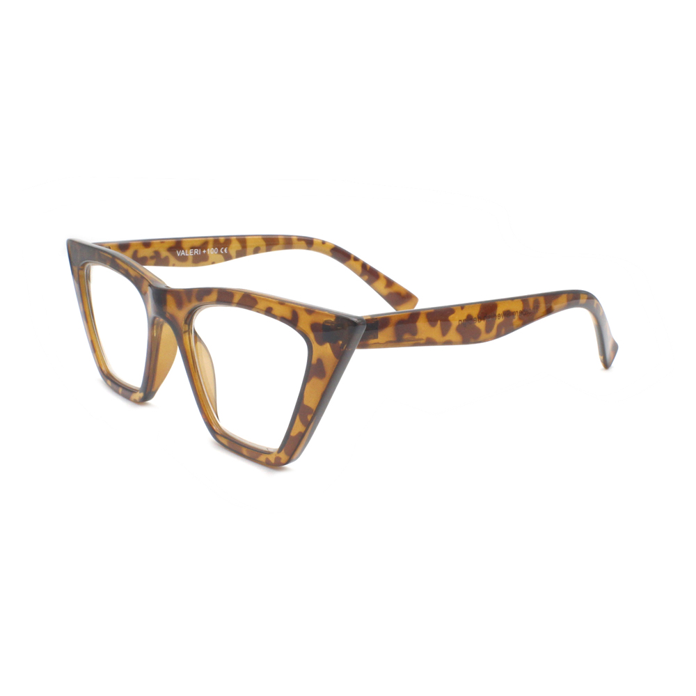 Wholesale Custom Design Clear Lens Vintage Square Rectangle Cat Eye Reading Glasses
