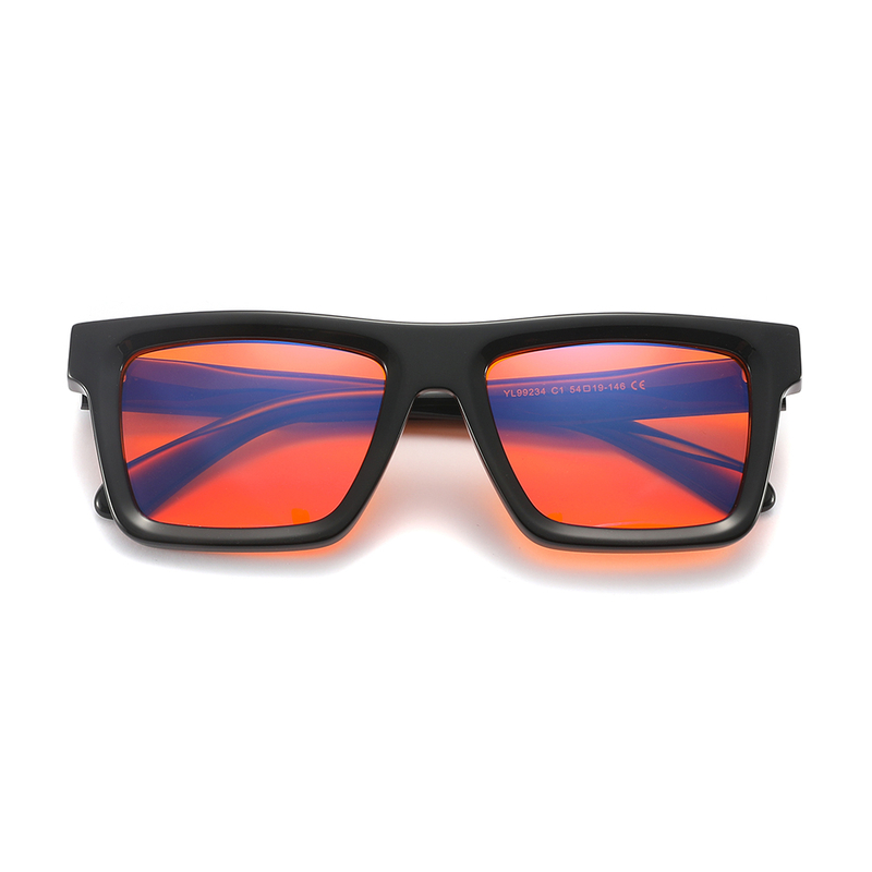 Blue Light Blocking computer Glasses UV filter Amber orange tinted Anti Blue Light BlockingOptical Glasses For man