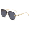 Fashionable Lady Woman 2022 Metal Sunglass Lentes De Sol De Metal Trendy Sunglasses
