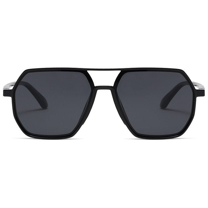 Retro Oversized Polarized Sunglasses for Women and Men Vintage Shades UV400 Classic Large Metal Sunglasses