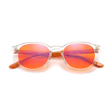 Blue Light Blocking computer Glasses UV filter Amber orange tinted Anti Blue Light Acetate Optical Glasses For man women