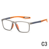 2024 New Unisex Anti-Blue Light Reading Glasses Fashionable Big Frame PC Sports Spectacles Oval Geometric Pattern Diamond Face