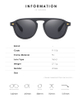 New Retro Round Rivets Sunglasses Men Fashion Jelly Ocean Orange Shades UV400 Trending Women Sun Glasses