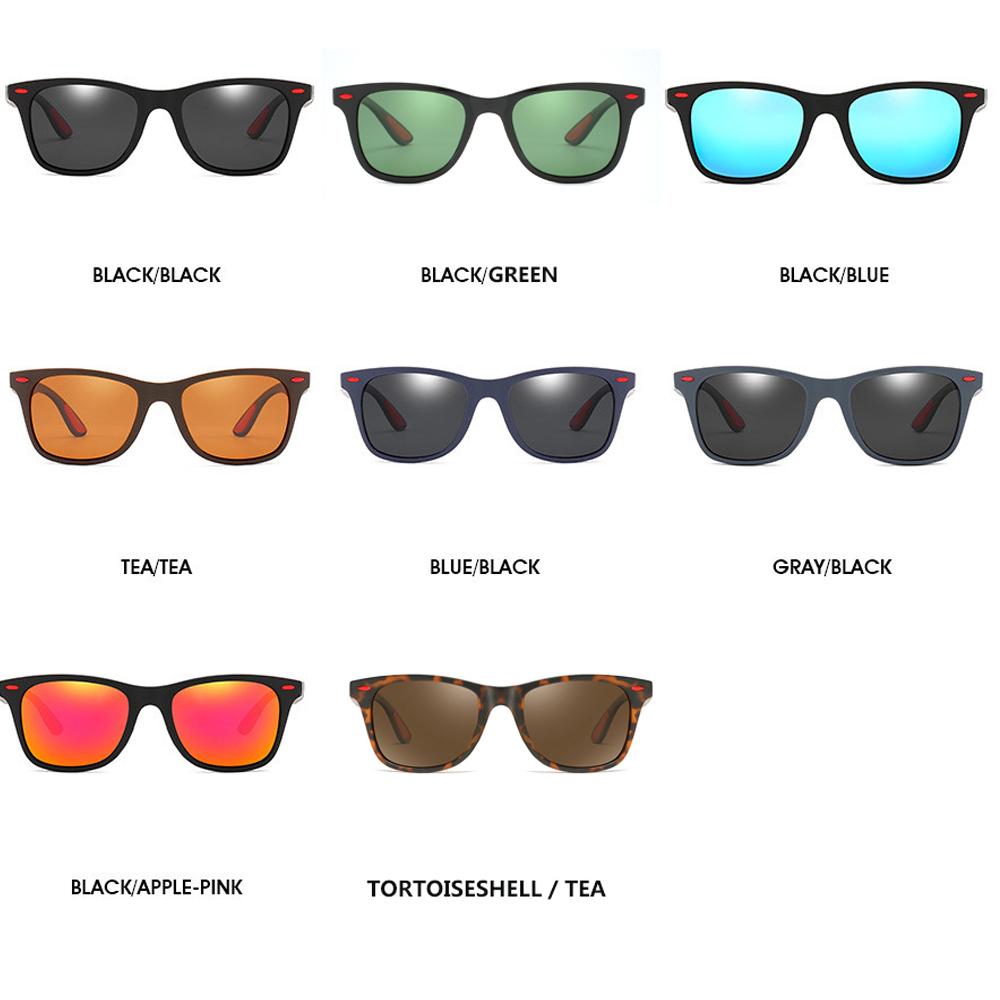 Brand Design Polarized Sunglasses Men Women Driver Shades Male Vintage Sun Glasses Men Spuare Mirror Summer UV400 Oculos