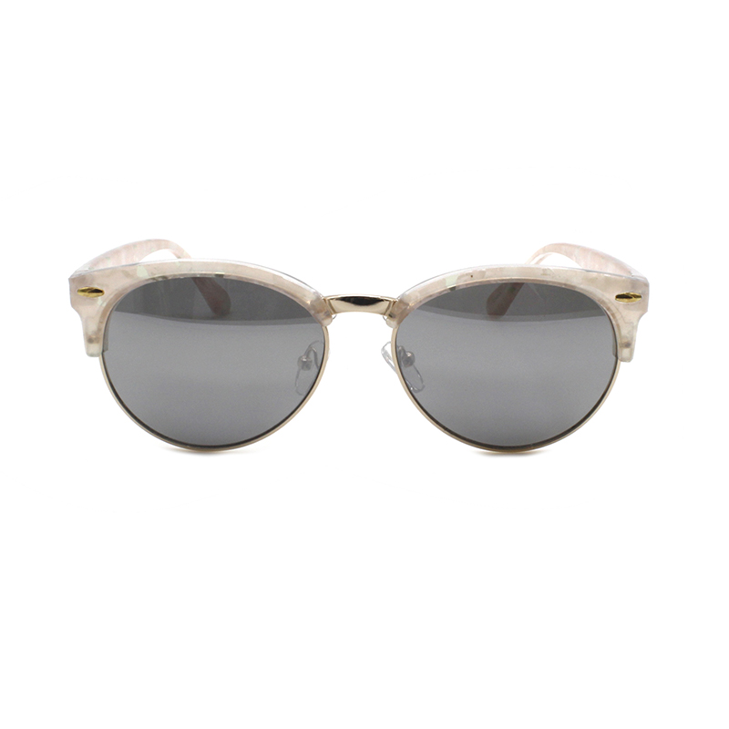 Beautiful Design New Fashion Child Cool Half Frame Round Kids Polarized Sunglasses