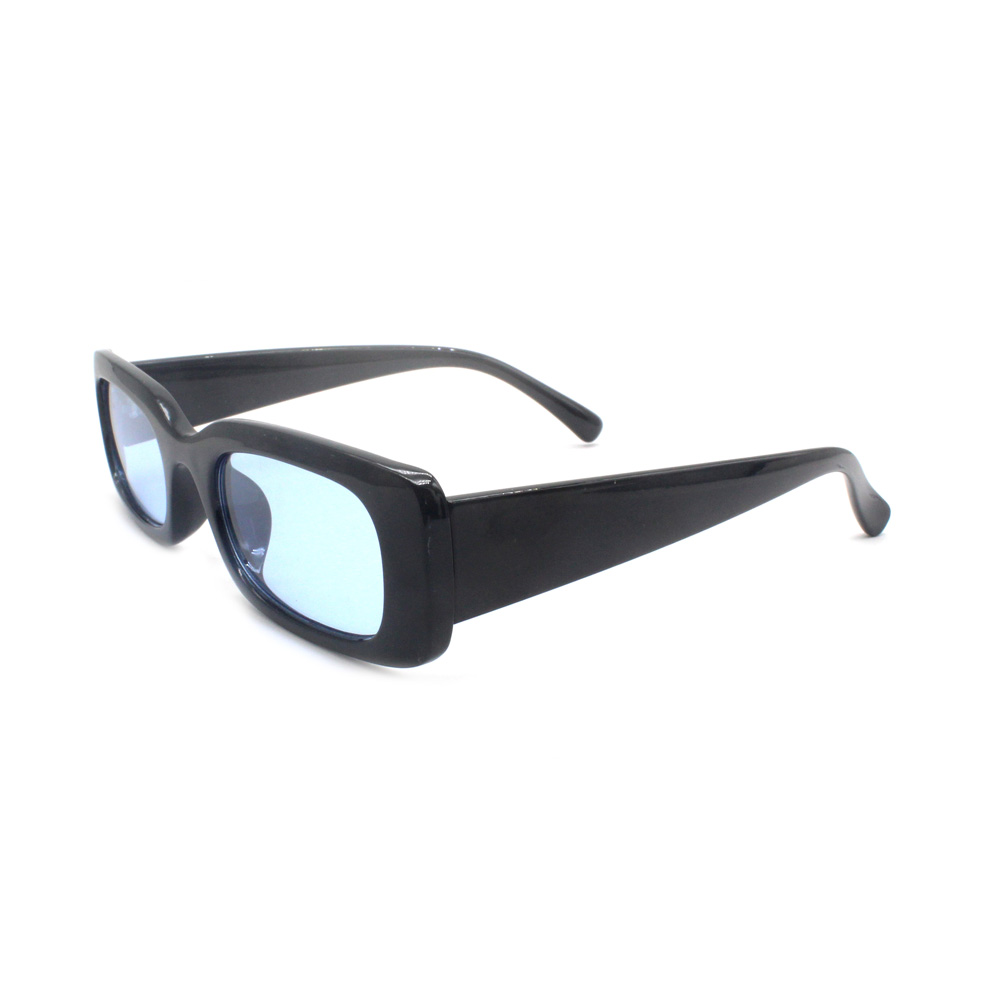 2022 Classic Retro Ladies Clear Rimless Square Lentes De Sol Trendy Sunglasses Vintage Small Rectangle Ocean Plastic Sunglasses