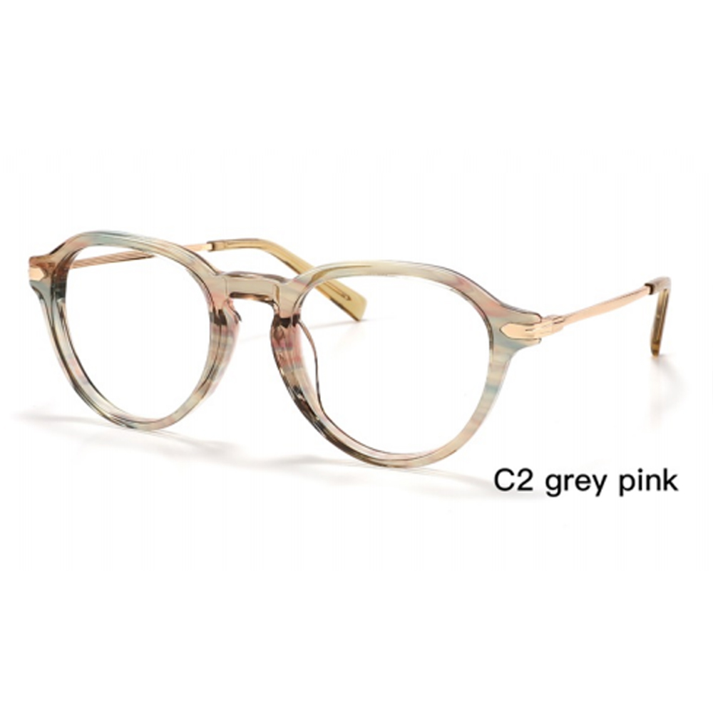 DILICN 2023 New Fashion Acetate Optical Frame Model YD1257 Round frames Beckham's same style