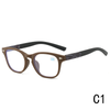 2024 Unisex Optical Mirror Reading Glasses New Men's and Women's Anti-Blue Myopia Glasses with spring legs Oval TR90 Frame