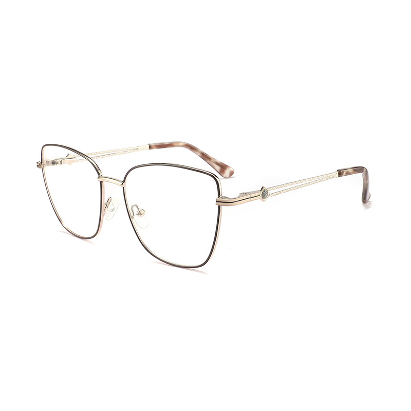 Women Optical Glasses Spectacle Trendy Eyewear Cat Eye Eyeglasses Metal Optical Frames