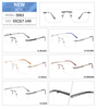 Classic women's metal frames rimless Eyeglasses glasses for men women