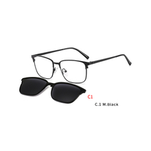2 In 1 2020 Magnet Sunglasses Removable Lens Rectangle Clip on Myopia Sun Glasses Driving