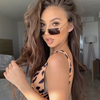 New Spring Leg Fashion Eyeglasses Trend Gasses Rimless Sunglasses Female Square Small Frame