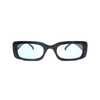2022 Classic Retro Ladies Clear Rimless Square Lentes De Sol Trendy Sunglasses Vintage Small Rectangle Ocean Plastic Sunglasses