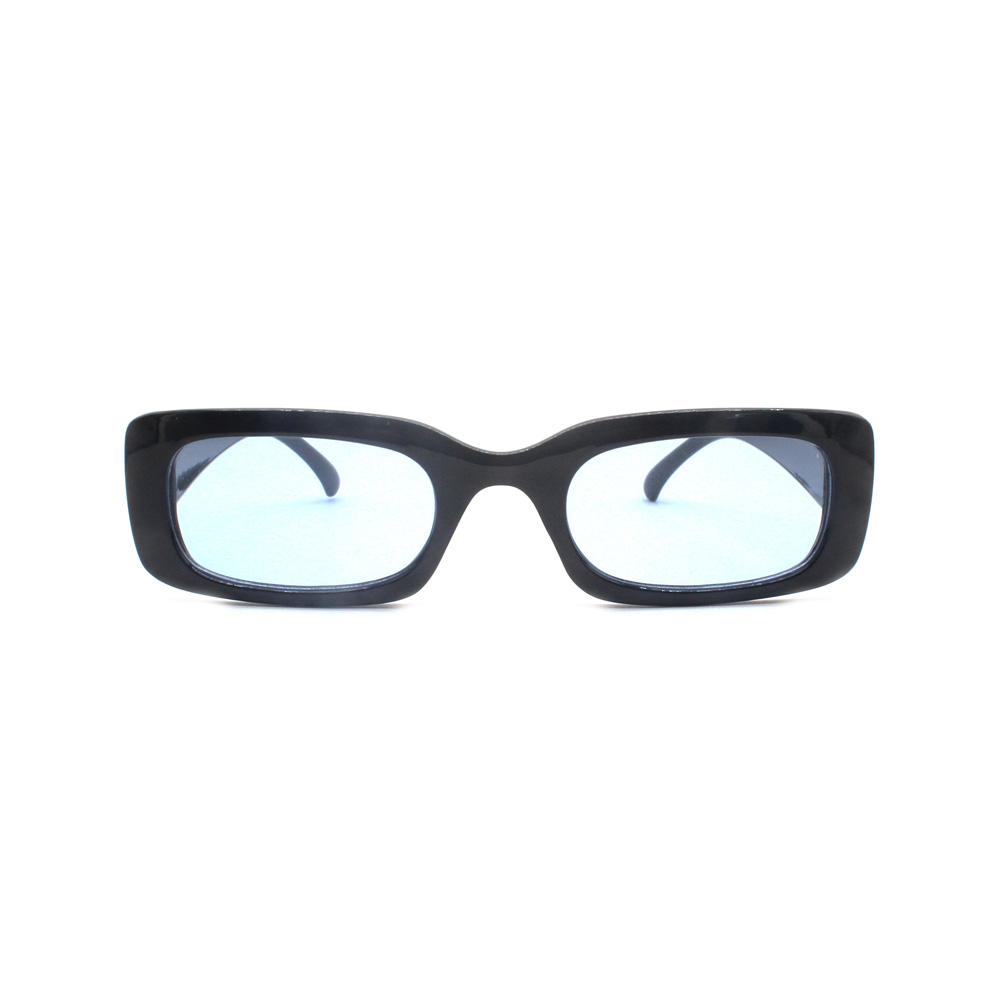 2022 Classic Retro Ladies Clear Rimless Square Lentes De Sol Trendy Sunglasses Vintage Small Rectangle Ocean Plastic Sunglasses
