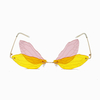 2022 Vintage Dragonfly Sunglasses Steampunk Glasses Rimless Gradient Transparent Lenses