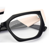 DILICN new acetate fiber optical frame for women irregular colorful splicing fashion frame
