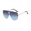 2023 New European and American Double-Bridge One-piece Fashion Frameless Sunglasses