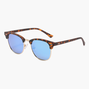 Luxury Men Half Rimless Frames UV400 Polarized Lens Sunglasses