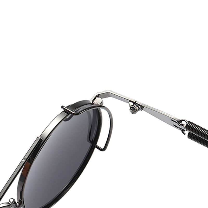 New Style Round Lens Punk Sun Glasses Steampunk Sunglasses UV400 Unisex Metal Gothic Eyeglasses