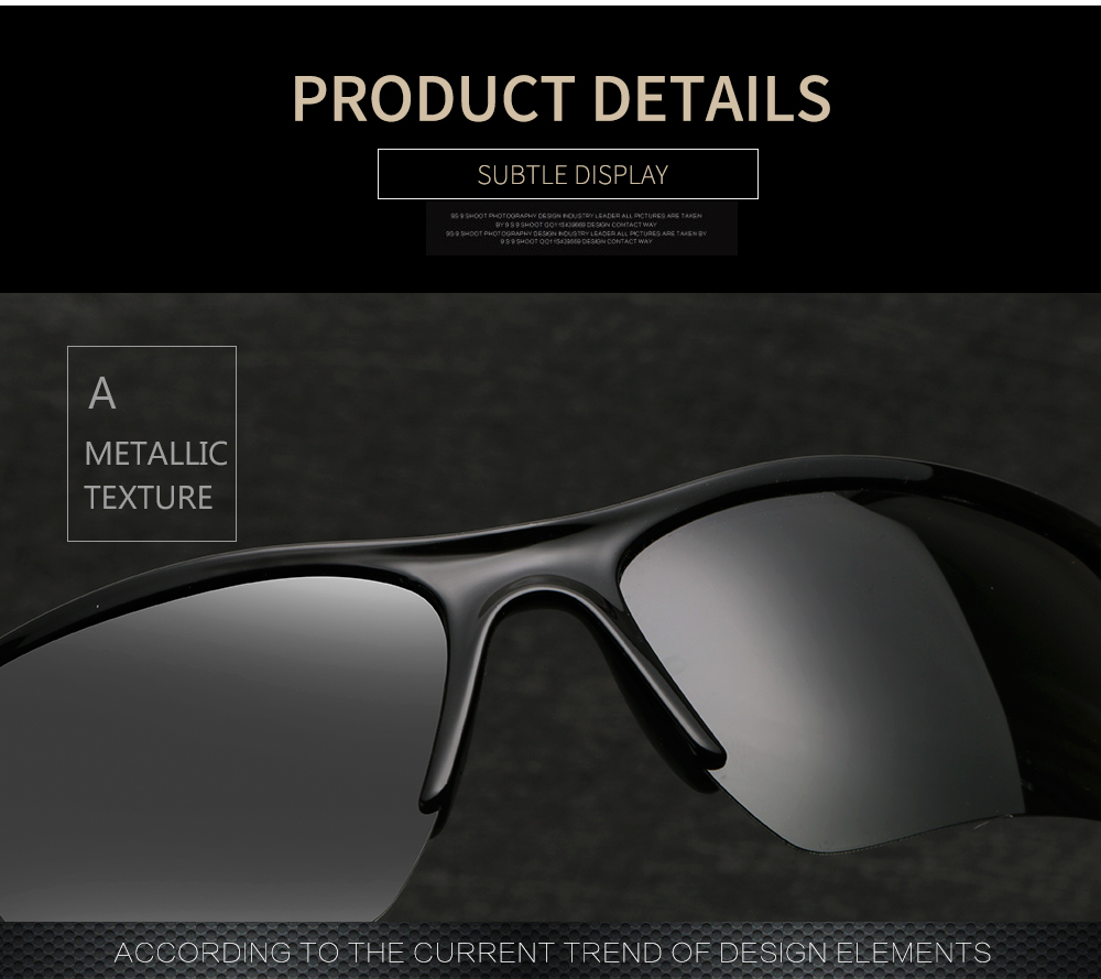 Polarized Photochromic Sunglasses For Men Women Sports Goggles with Glasses Box Cloth Test Card SunGlasses Sets