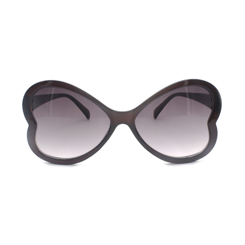 Latest Fashion Colorful UV400 Customized Heart Shape Vogue Women Black Sunglasses