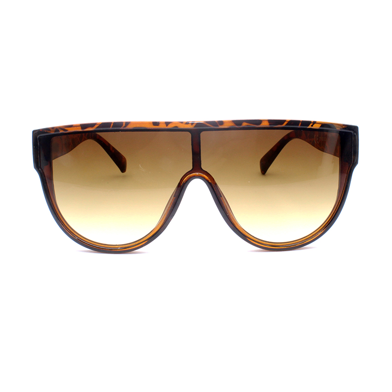 Latest Customized Design Glasses Vogue Travel Big Frame Tortoise Sunglasses